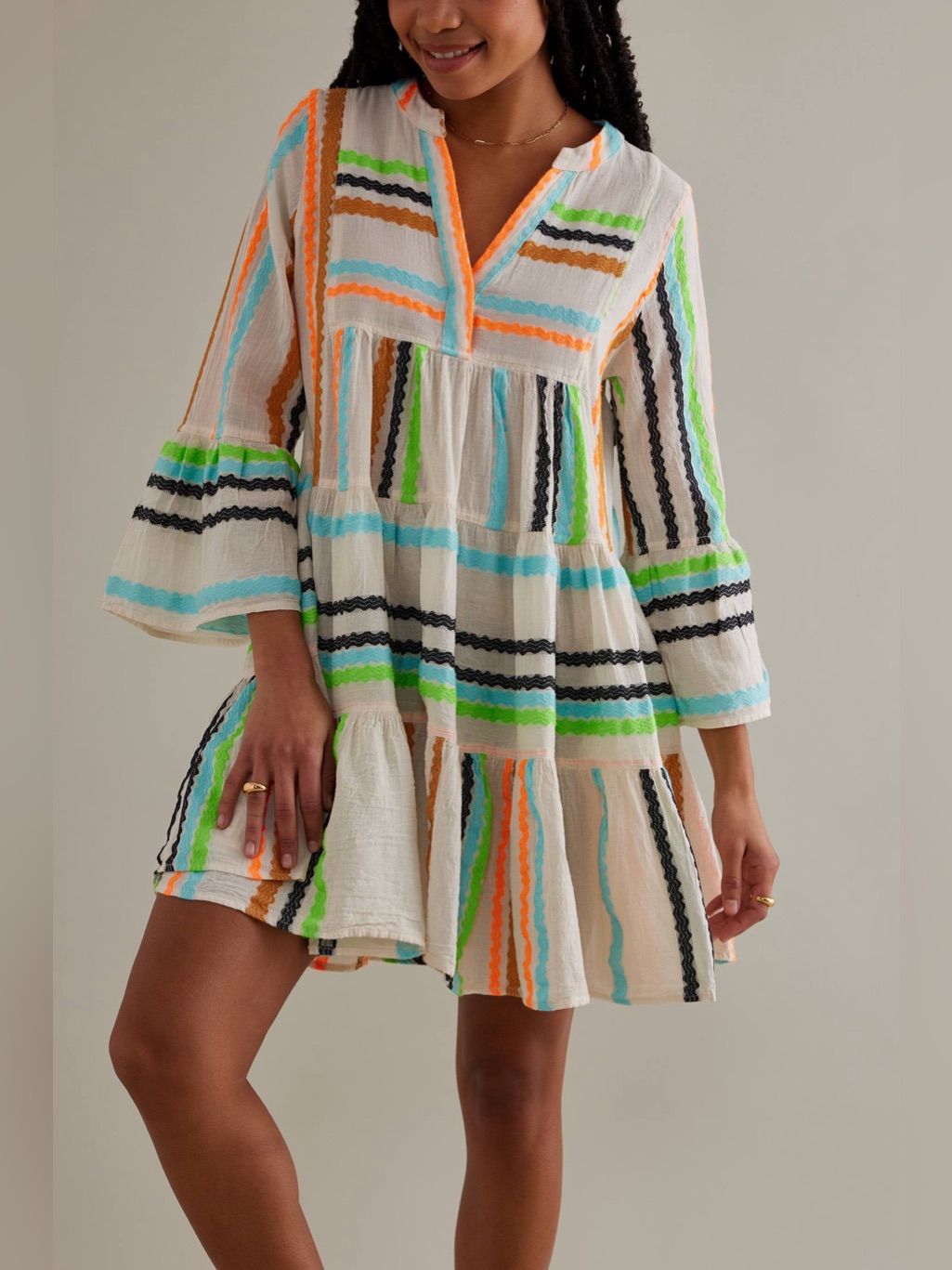 New! Devotion Twins Anthropologie Ella Tunic Mini Dress Womens Size Xs